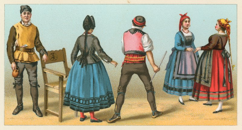 Costume espagnol - French School