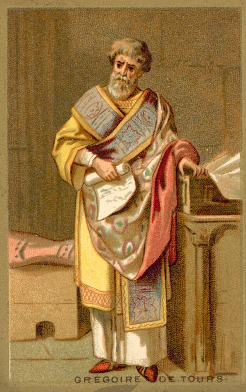Saint Grégoire de Tours, évêque et historien franc - French School