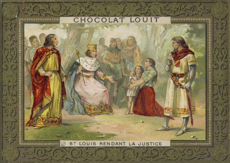 Saint Louis rendant la justice - French School