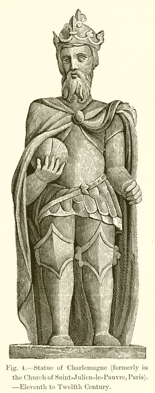Statue de Charlemagne - French School