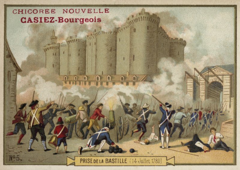 Prise de la Bastille, Paris, 14 juillet 1789 - French School