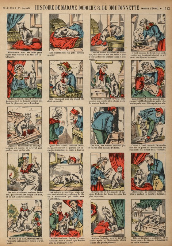 Histoire de Madame Dodoche et de son chat Moutonnette - French School