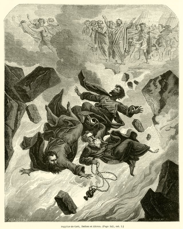 Supplice de Coré, Dathan et Abiron - French School