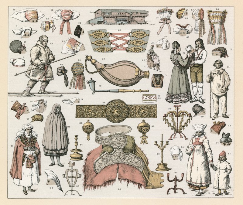 Costume suédois - French School