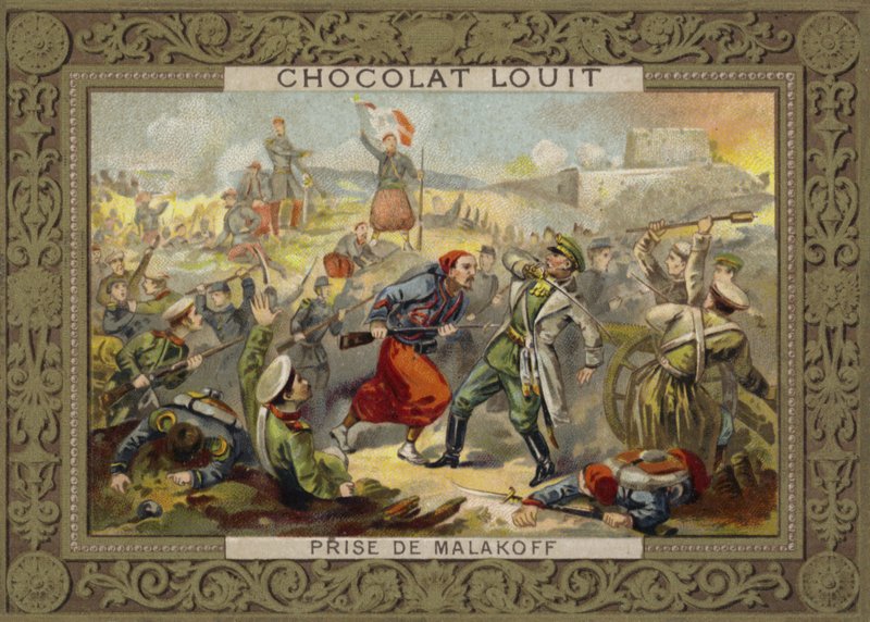 Prise de la redoute de Malakoff, siège de Sébastopol, guerre de Crimée, 7 septembre 1855 - French School