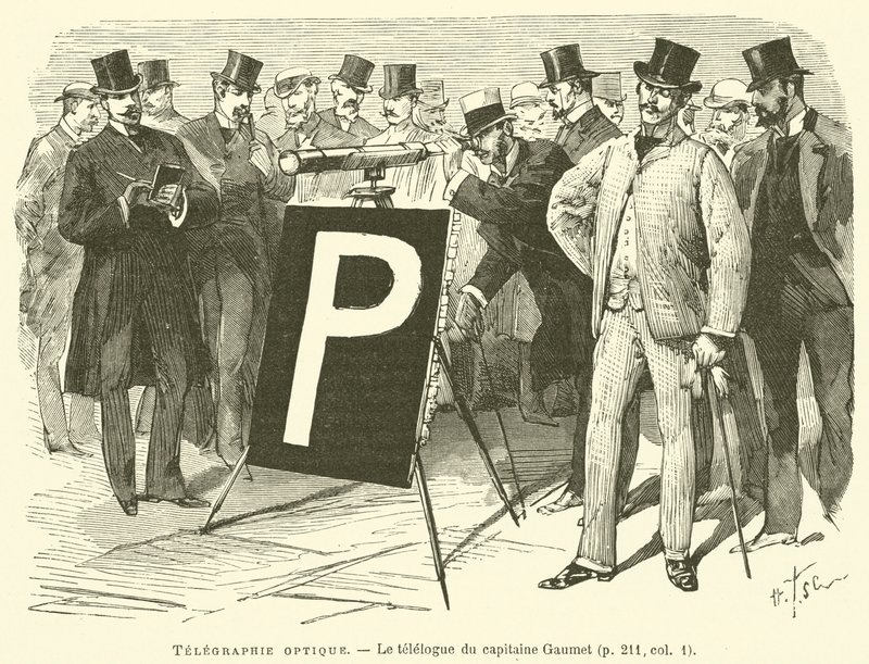 Telegraphie optique, Le telelogue du capitaine Gaumet - French School