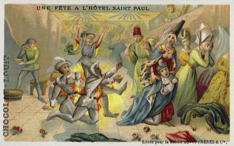 Le Bal des Ardents, Hôtel Saint-Pol, Paris, 1393 - French School