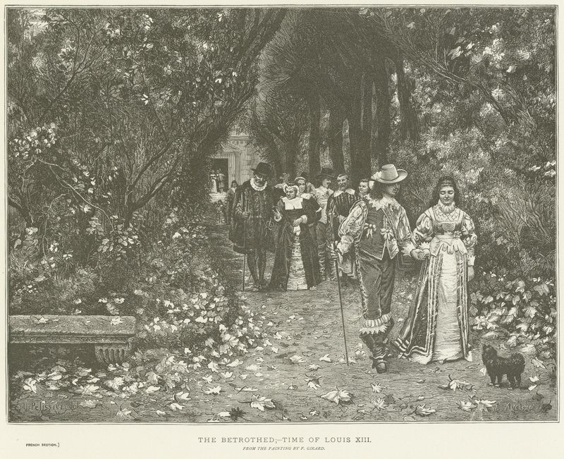 Les fiancés - French School