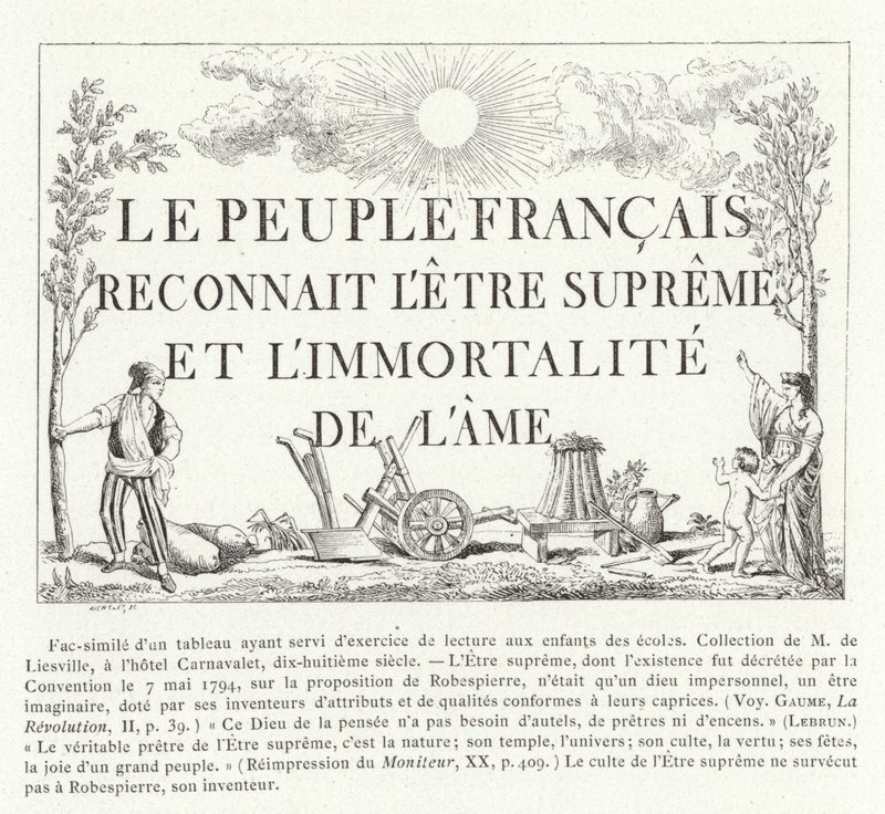 Le peuple français reconnaît l