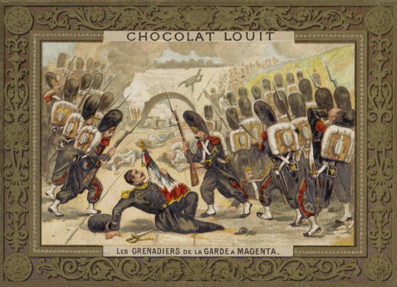 Les grenadiers de la Garde à la bataille de Magenta, 1859 - French School