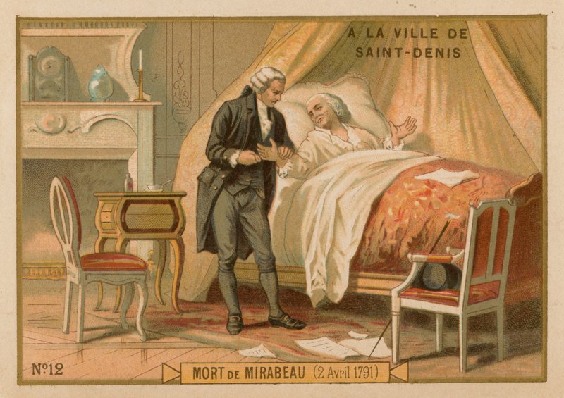 La mort de Mirabeau, 2 avril 1791 - French School