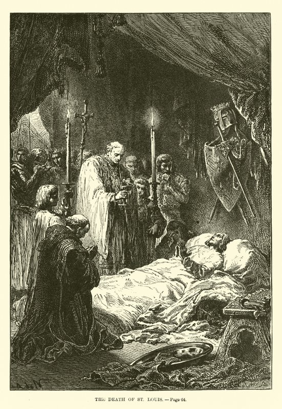La mort de Saint Louis - French School