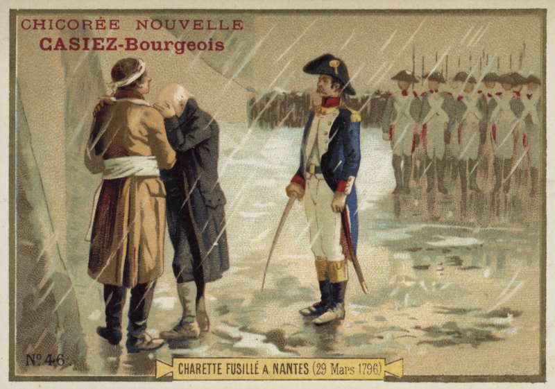 Exécution du général royaliste François de Charette, Nantes, 29 mars 1796 - French School
