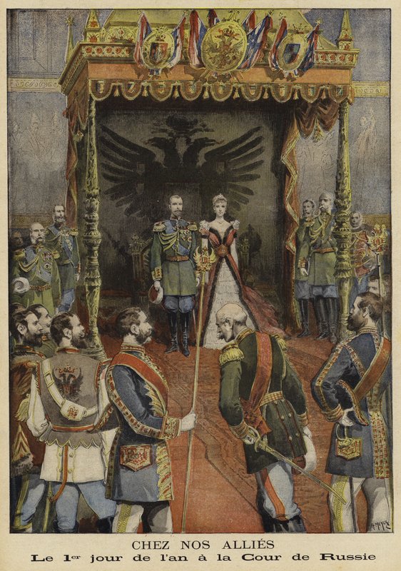 Le premier jour de la nouvelle année à la cour impériale de Russie - French School