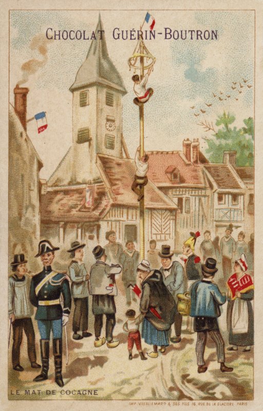 Le mât de cocagne - French School