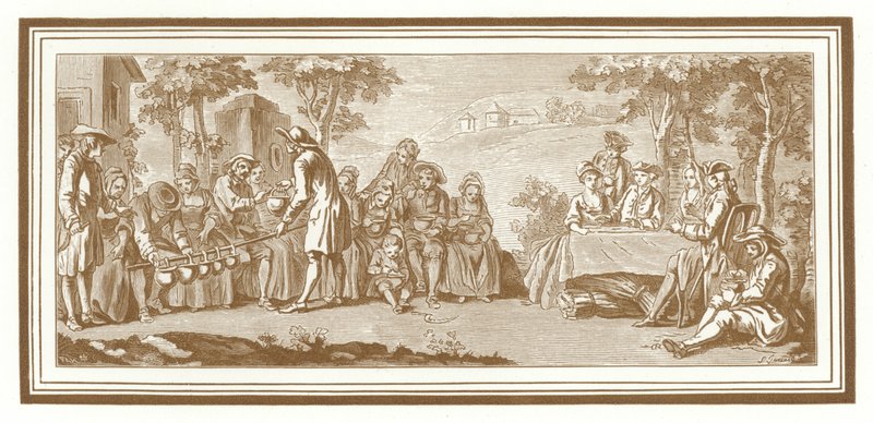 Le repas des moissonneurs - French School
