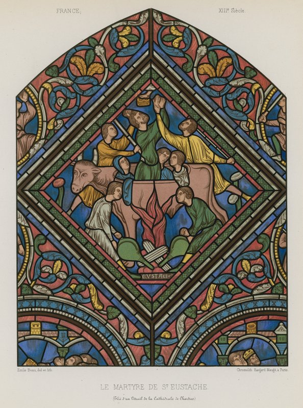 Le martyre de Saint Eustache - French School