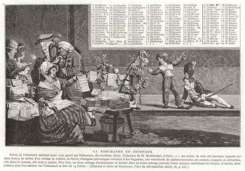 Le vendeur de journaux - French School