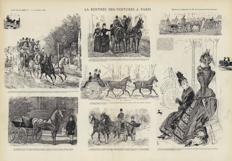 Le retour des carrosses à Paris - French School
