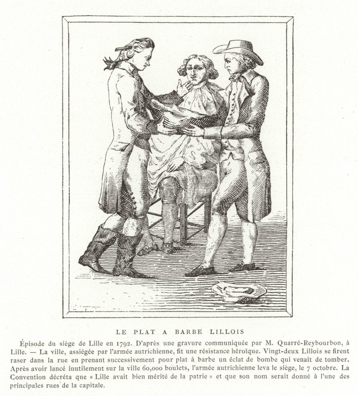 Le plat à barbe de Lille - French School