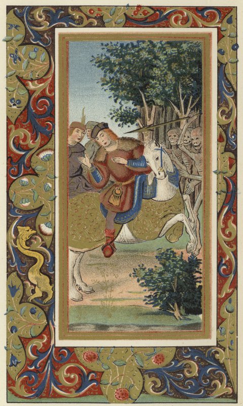 Les trois morts et les trois vivants - French School
