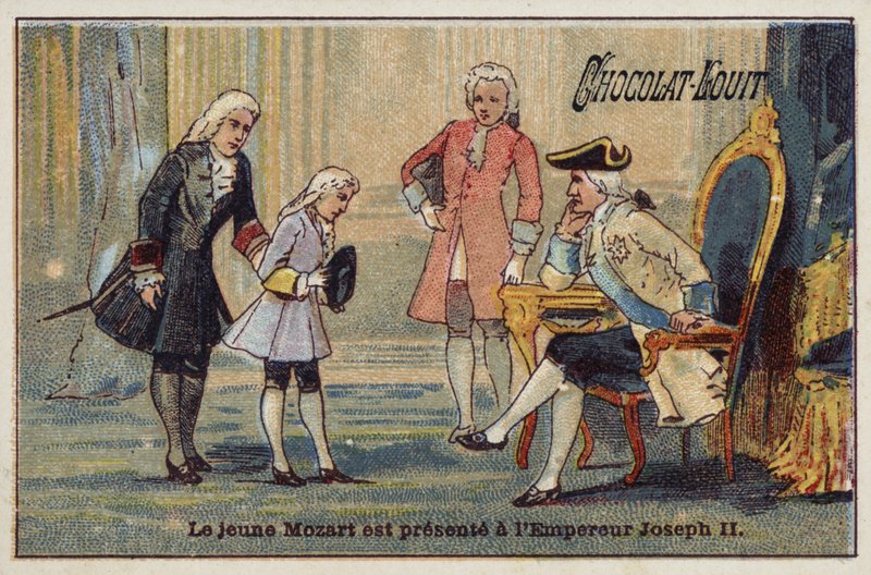 Le jeune Mozart est présenté à l