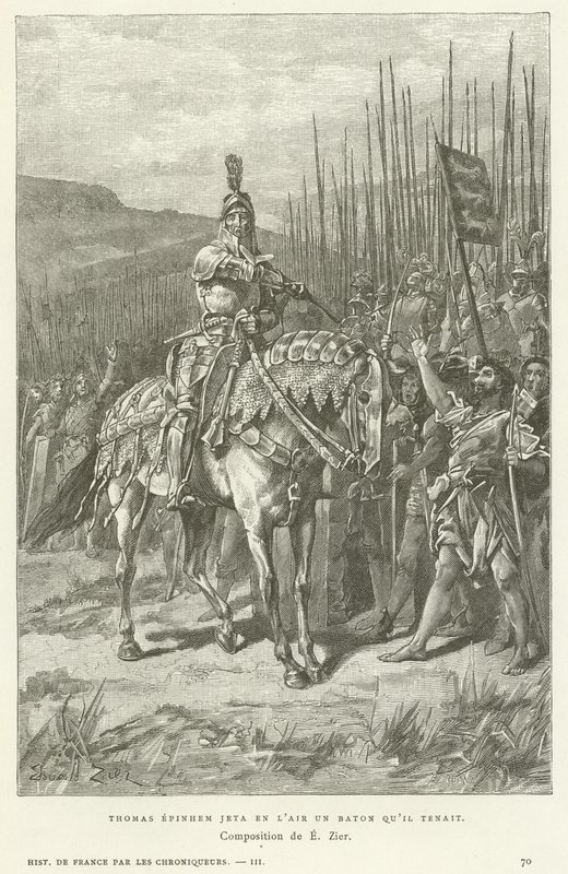Thomas Epinhem lança le bâton qu