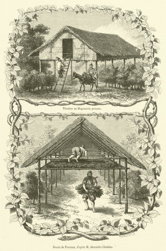Tilembar ou Magnanerie persane - French School
