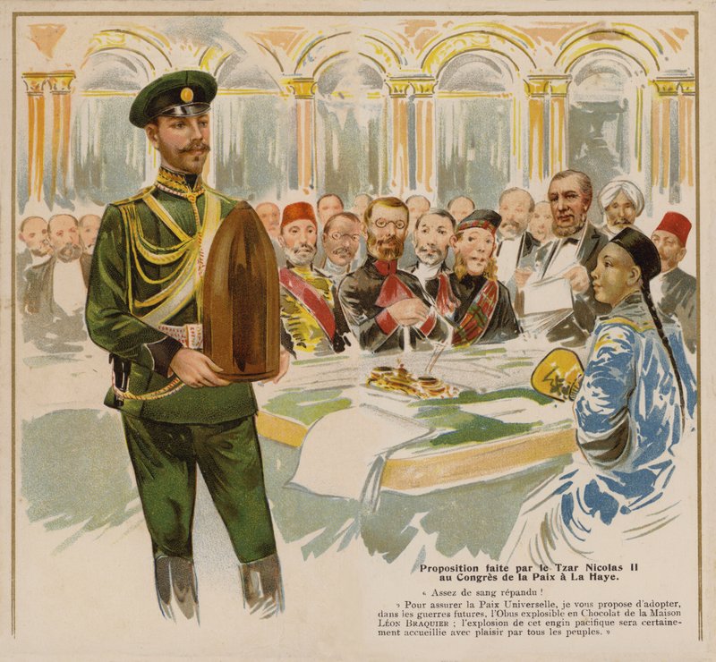 Tsar Nicolas II de Russie à la Première Conférence de La Haye - French School