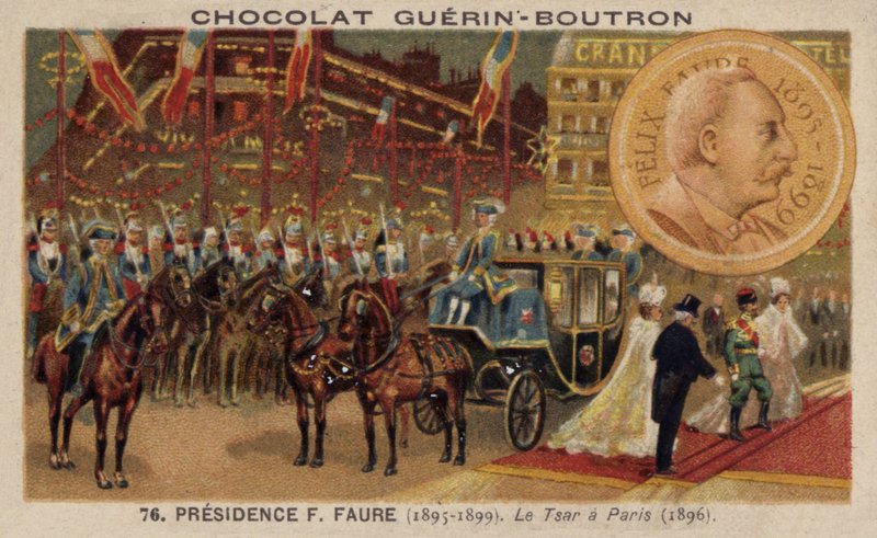 Le tsar Nicolas II de Russie visitant Paris - French School