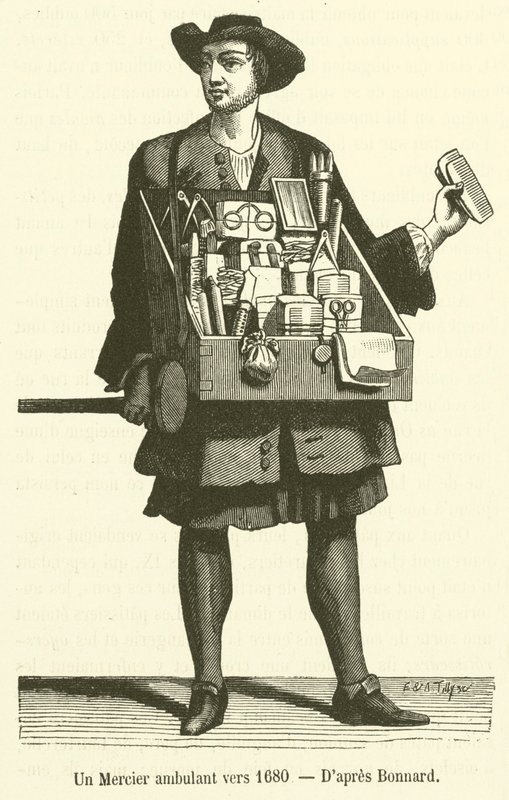 Un Mercier ambulant vers 1680 - French School