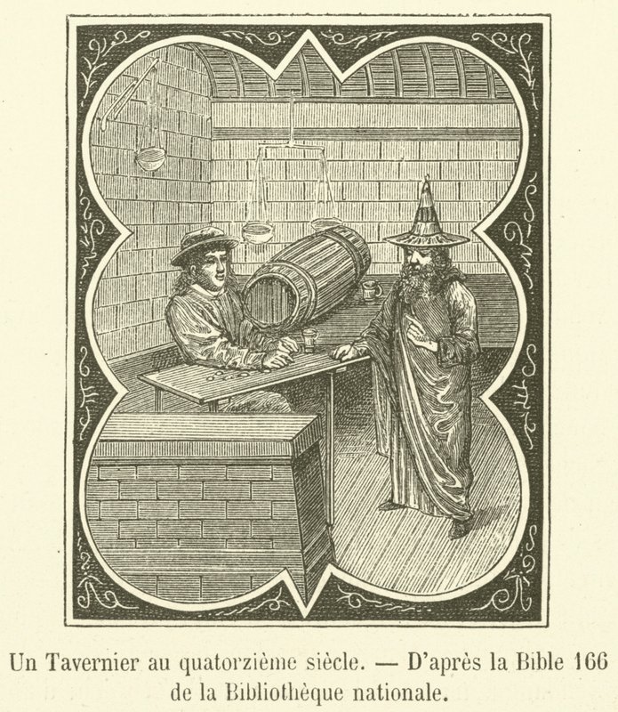 Un Tavernier au quatorzième siècle - French School