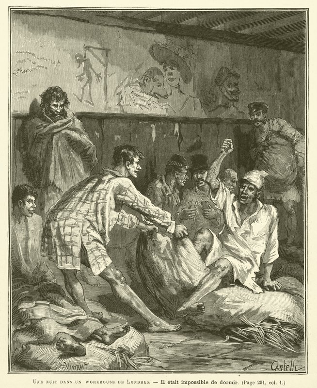 Une nuit dans un workhouse de Londres - French School