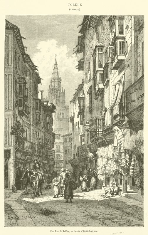 Une Rue de Tolède - French School