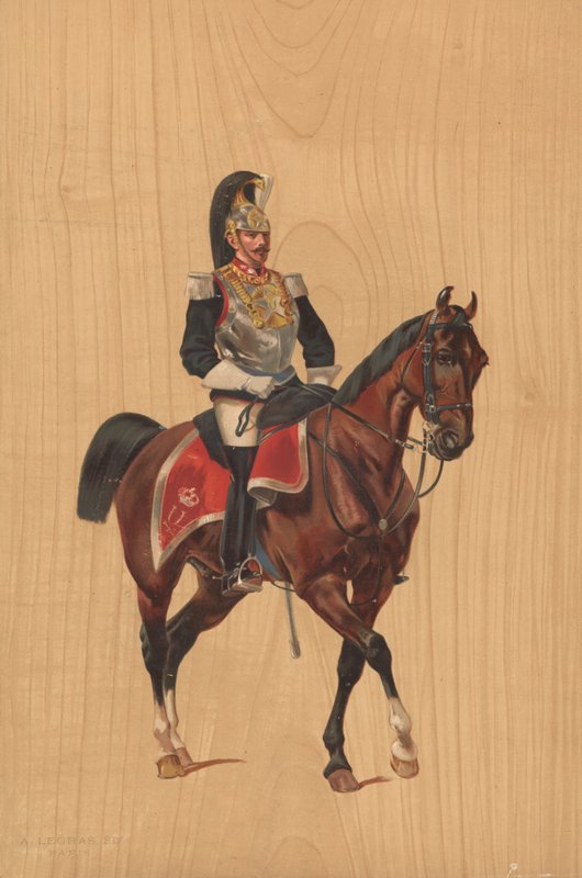 Soldat non identifié à cheval - French School