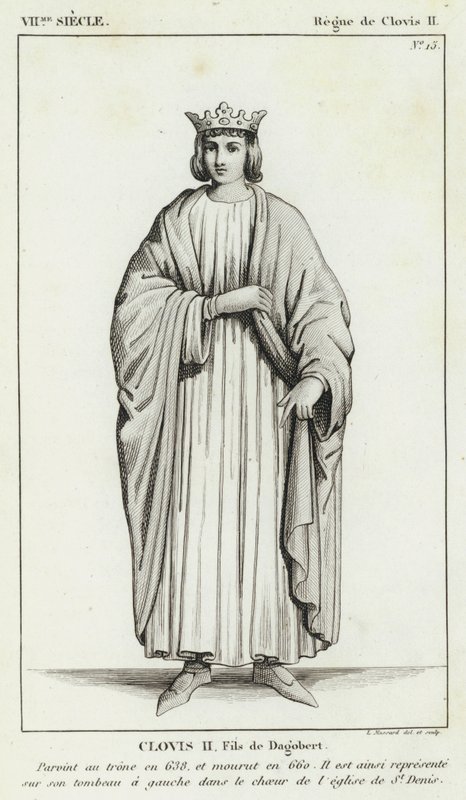 VIIe siècle, Règne de Clovis II, Clovis II, Fils de Dagobert - French School