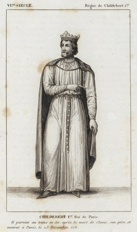 VIe siècle, règne de Childebert Ier, Childebert Ier, roi de Paris - French School