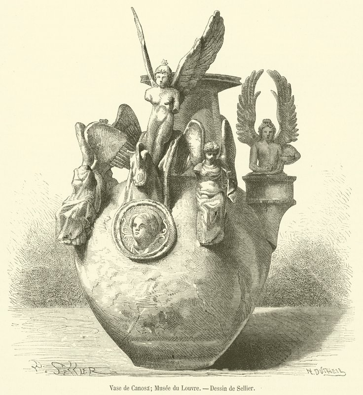 Vase de Canosa, Musée du Louvre - French School