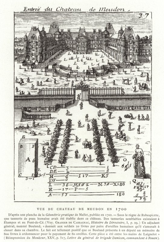 Vue du Château de Meudon en 1700 - French School