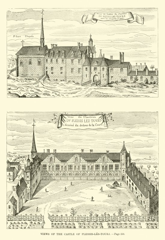 Vues du Château de Plessis-les-Tours - French School