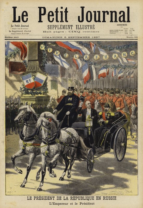Visite du président français Félix Faure en Russie, 1897 - French School