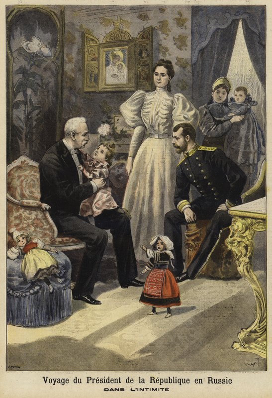 Visite du président français Félix Faure en Russie, 1897 - French School