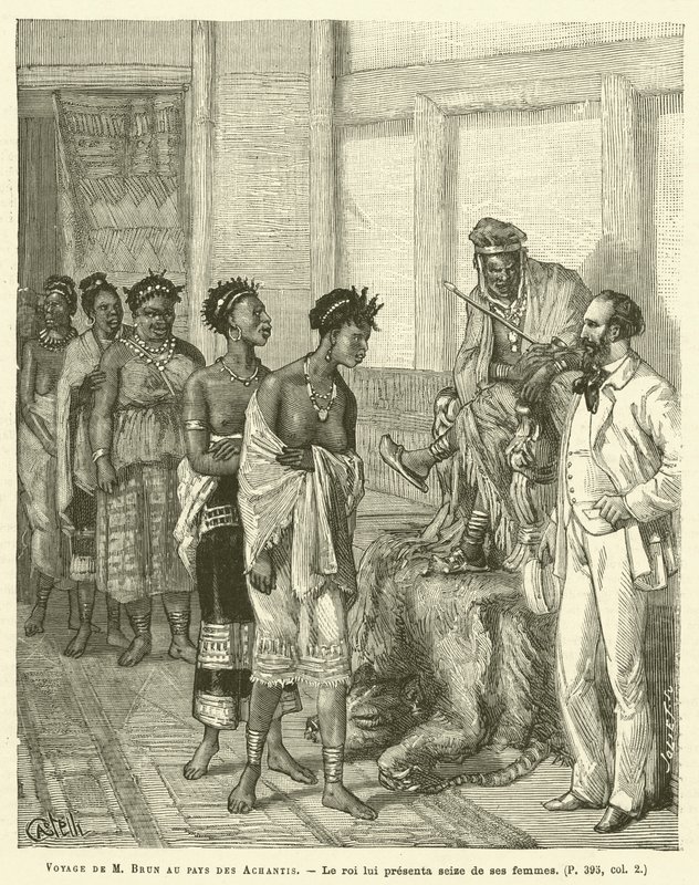 Voyage de M. Brun au pays des Achantis - French School