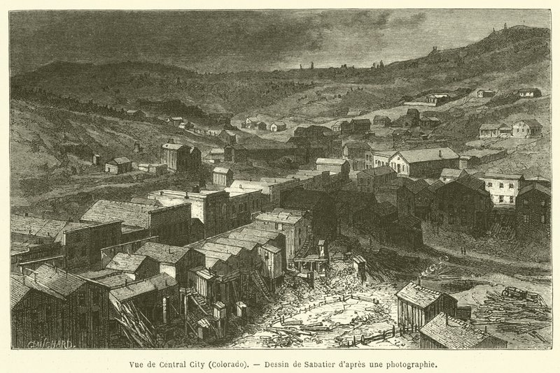 Vue de Central City, Colorado - French School