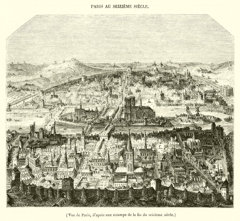 Vue de Paris, d
