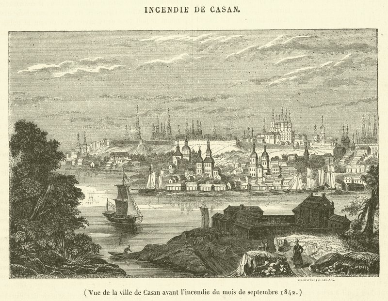 Vue de la ville de Casan avant l
