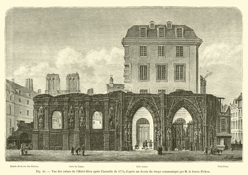 Vue des ruines de l