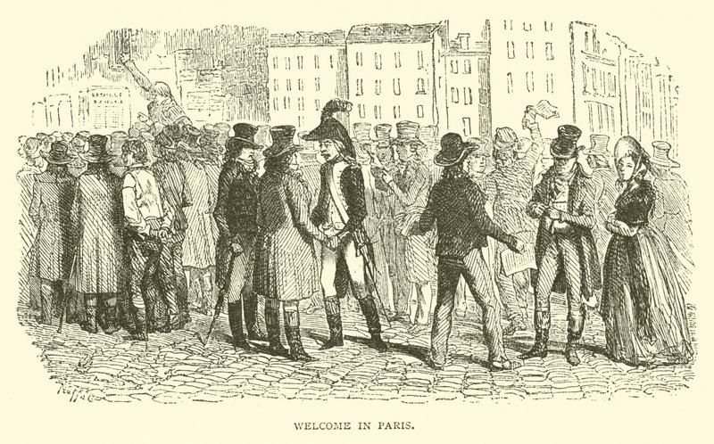 Bienvenue à Paris (gravure) - French School