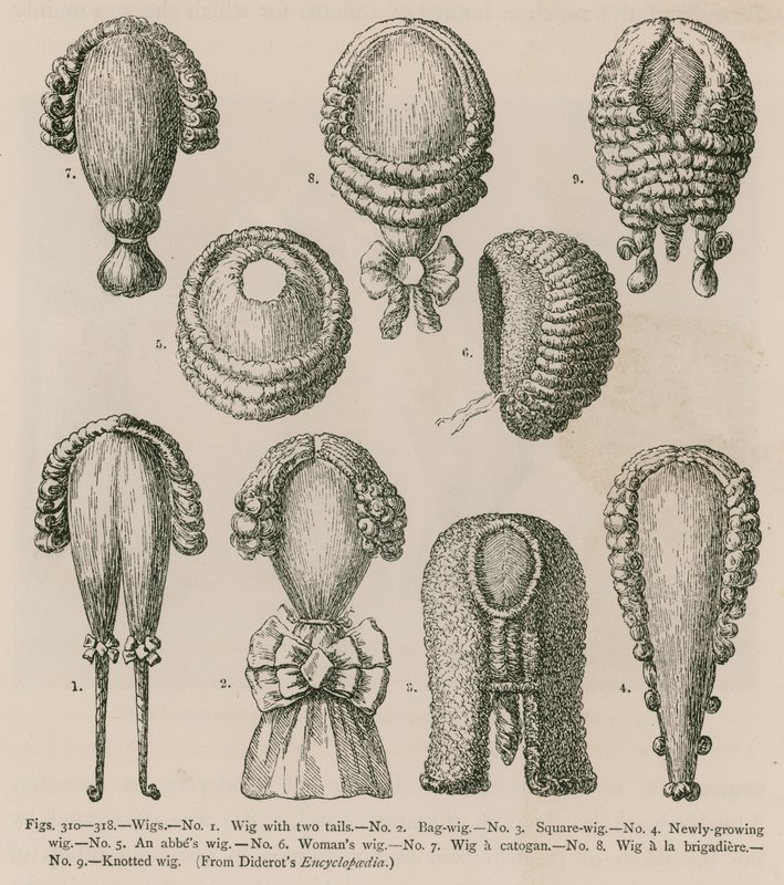Perruques - French School