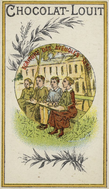 Écriture pour les aveugles, 1830 - French School